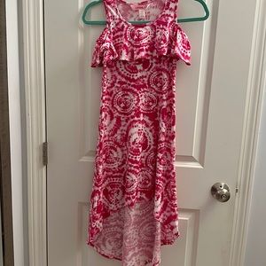 Girls pink summer dress